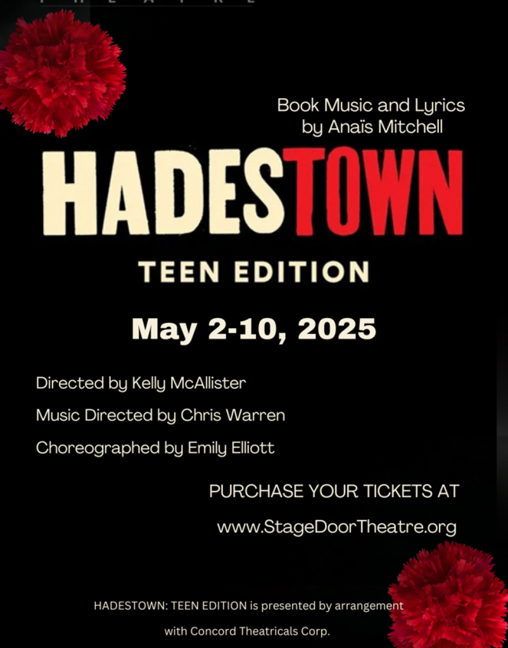 Hadestown: Teen Edition - StageDoor Theatre Stage Mag