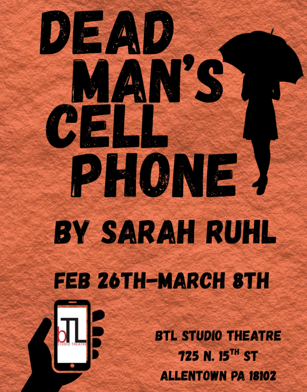 Dead Man’s Cell Phone at Between the Lines Studio Theatre