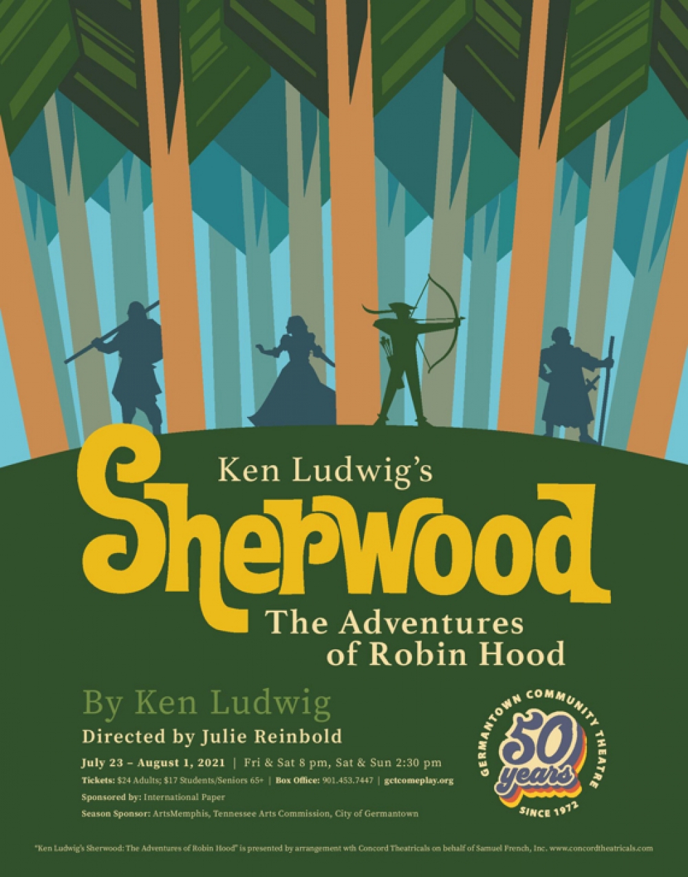 Ken Ludwig's Sherwood, The Adventures of Robin Hood - Germantown Community Theatre Stage Mag