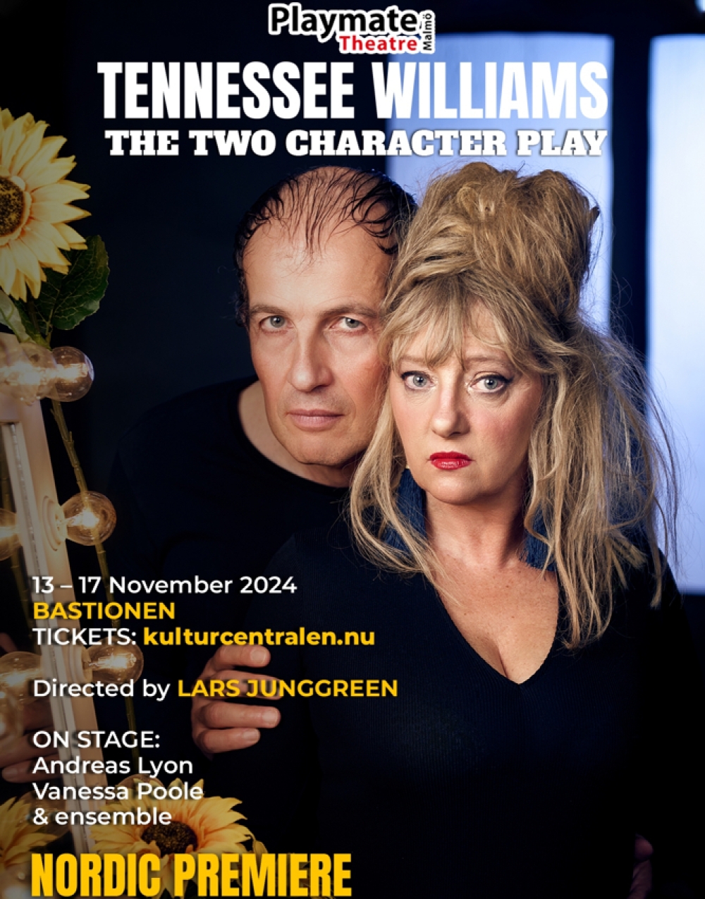 Tennessee Williams THE TWO CHARACTER PLAY at Playmate Theatre Malmö