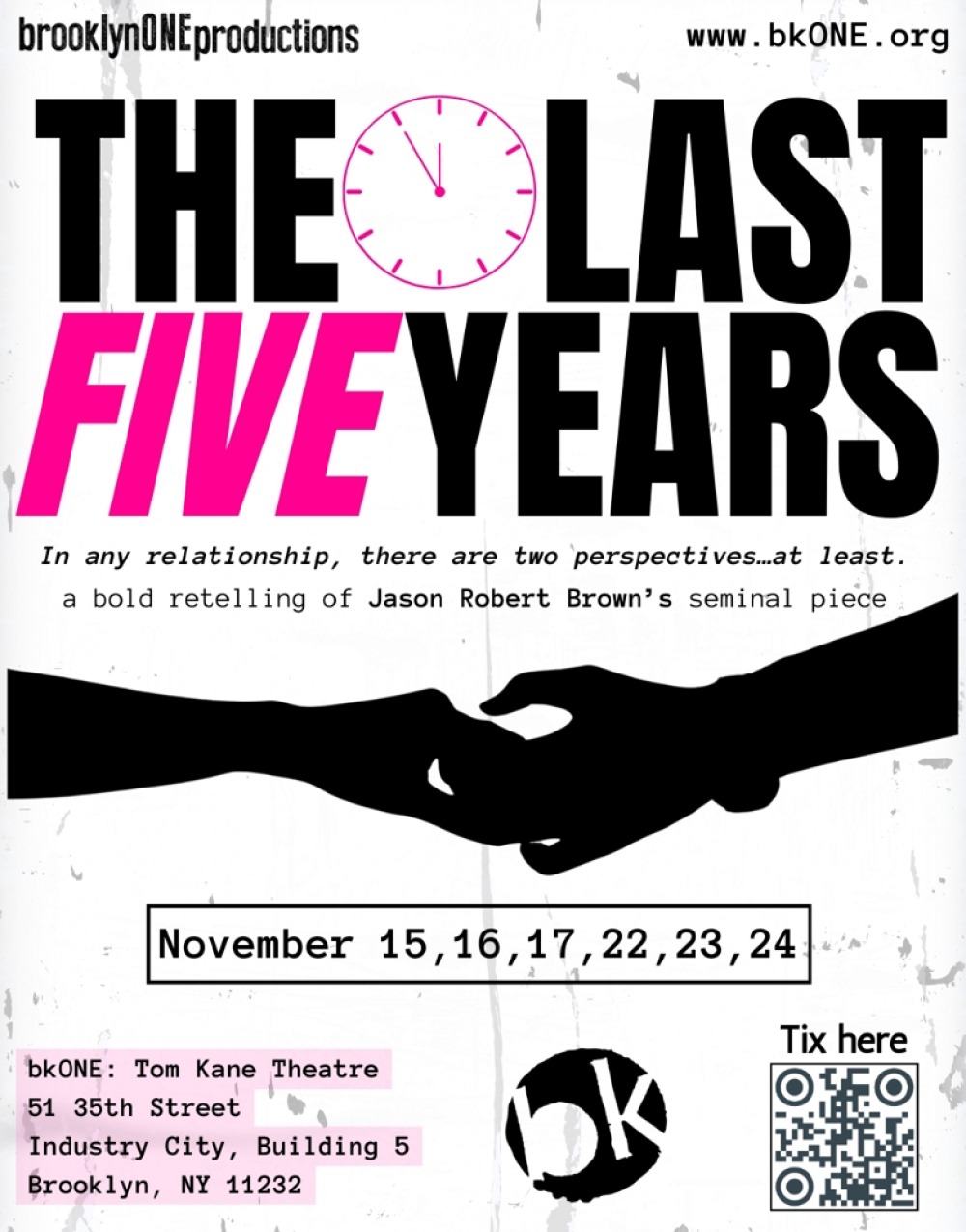 The Last Five Years at bkONE: Tom Kane Theatre