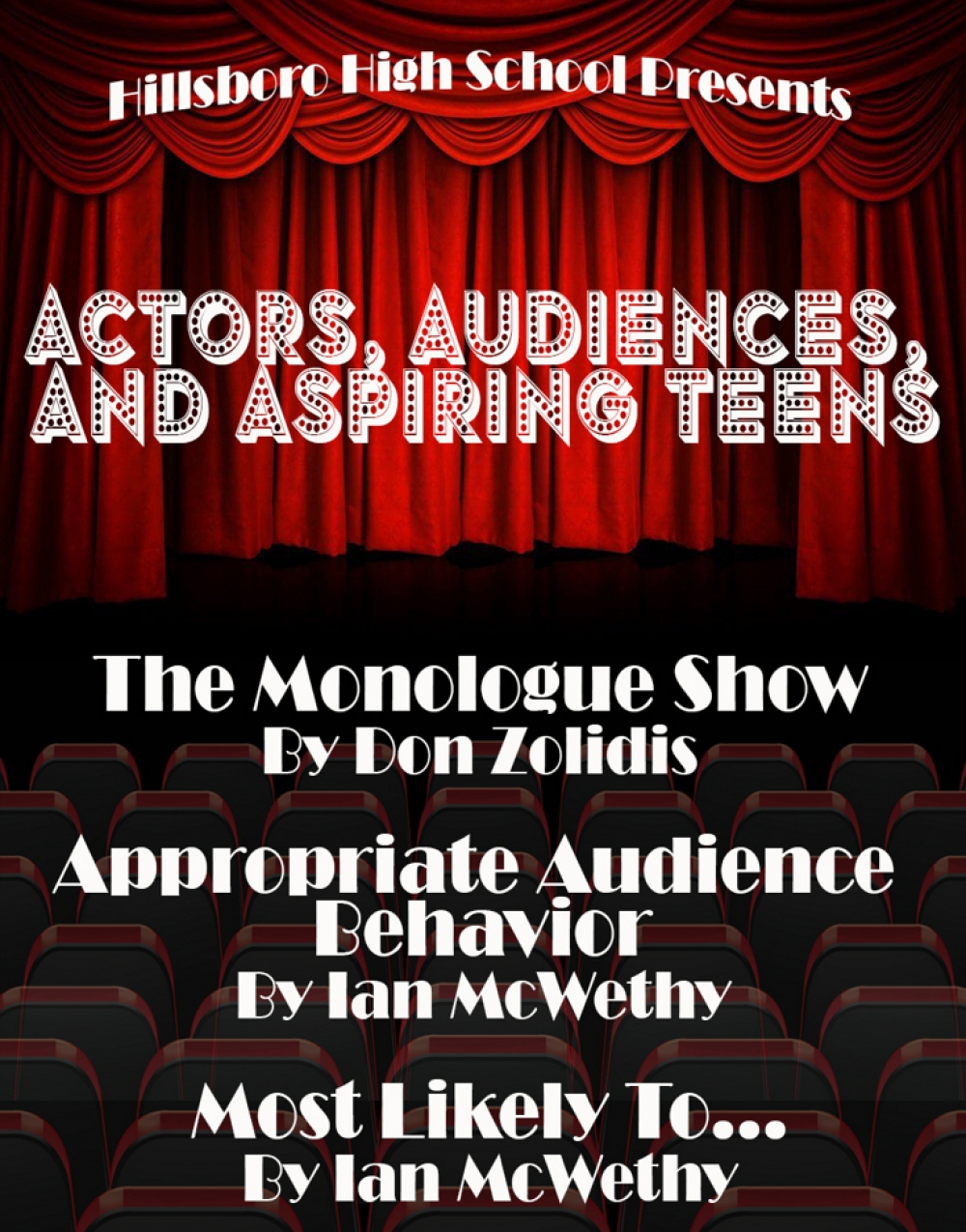 Actors, Audiences, and Aspiring Teens - Hillsboro High School Stage Mag