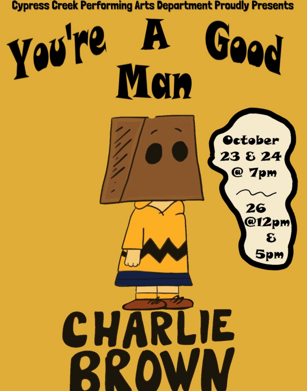 You're a Good Man, Charlie Brown at Cypress Creek Performing Arts