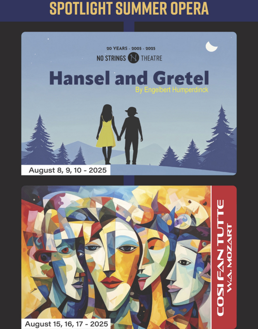 Hansel and Gretel/Cosi Fan Tutte - No Strings Theatre Stage Mag