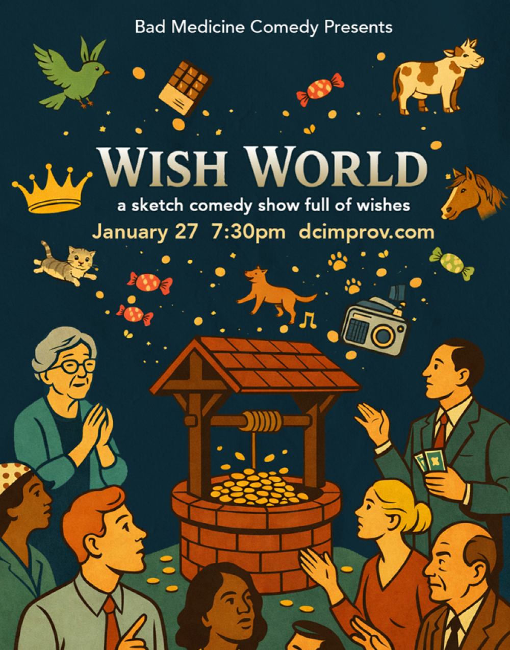 Wish World: a Bad Medicine Sketch Comedy Show at DC Improv Comedy Club