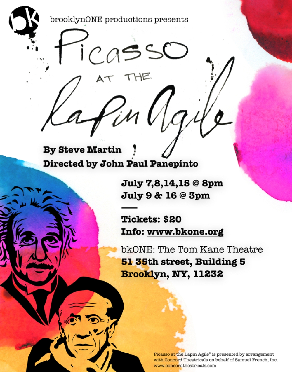 Picasso at the Lapine Agile - bkONE: The Tom Kane Theatre Stage Mag