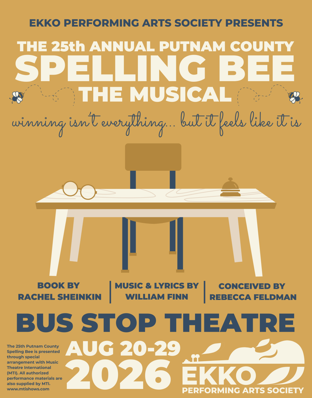 The 25th Annual Putnam County Spelling Bee at Ekko Performing Arts Society