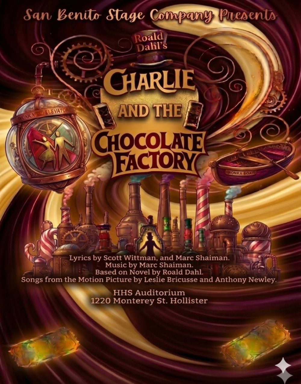 Ronald Dahl's Charlie and the Chocolate Factory at San Benito Stage Company