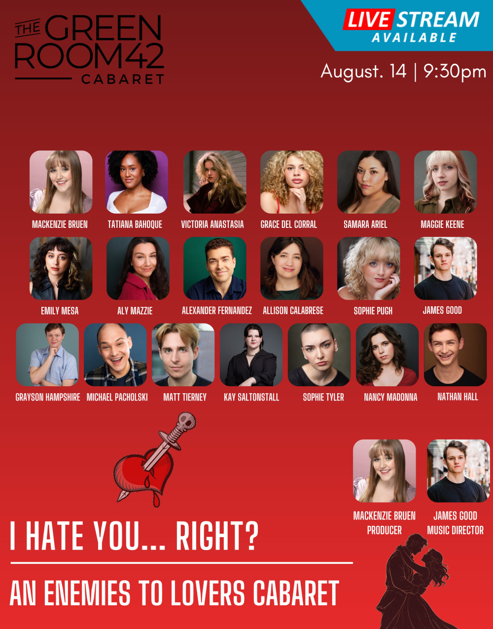 I Hate You... Right? An Enemies to Lovers Cabaret