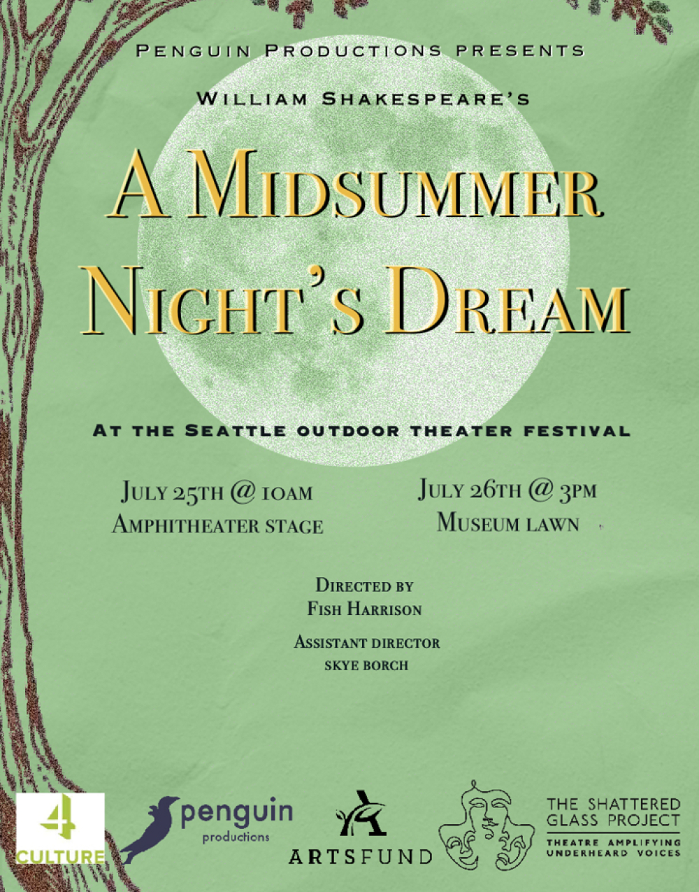 A Midsummer Night's Dream at Volunteer Park - Seattle, WA