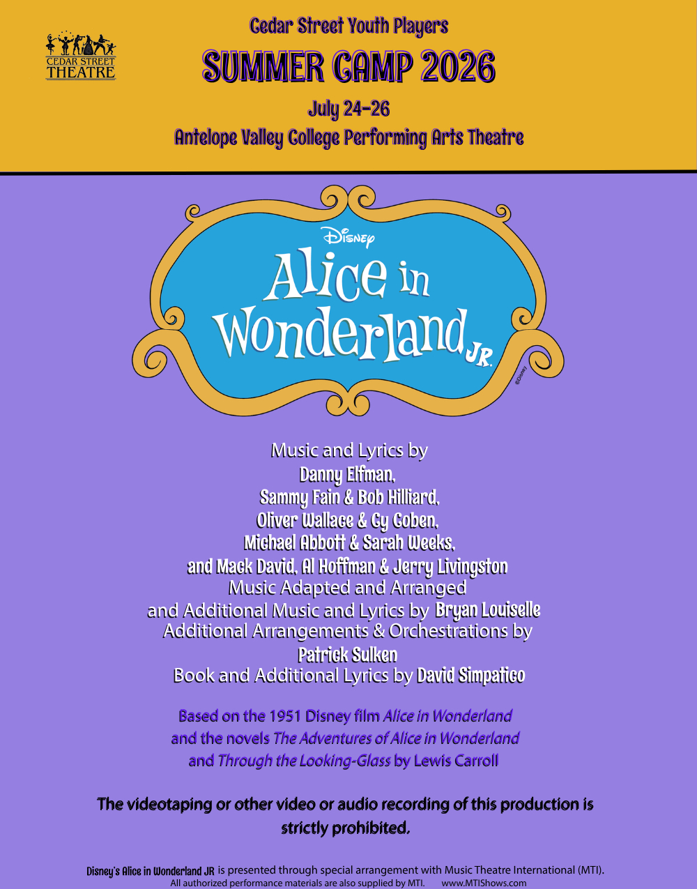 Alice in Wonderland, Jr