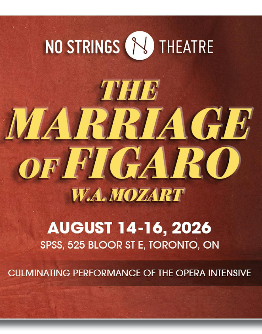 XThe Marriage of FigaroX at No Strings Theatre