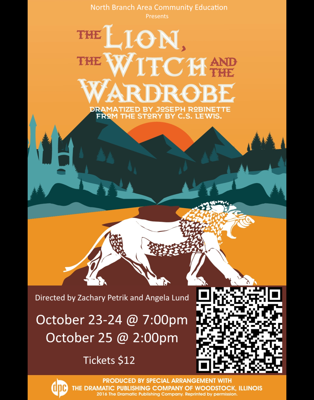 The Lion, the Witch and the Wardrobe at North Branch Community Education