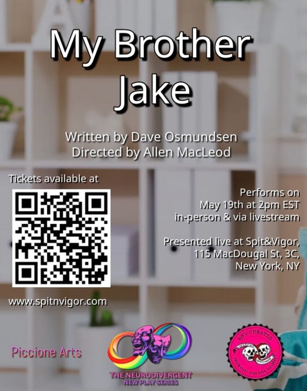 My Brother Jake - The Neurodivergent New Play Series Stage Mag