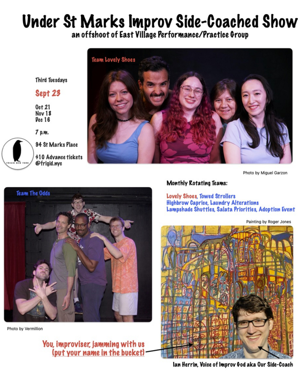 Side-Coached at Under St Marks at Under St Marks