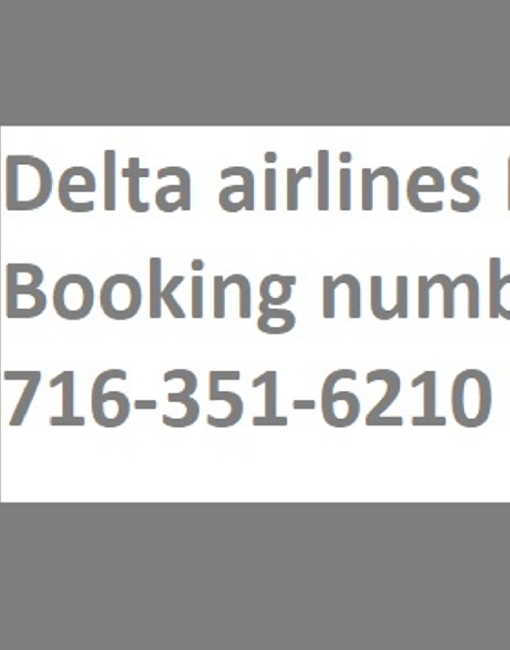 Delta Airlines Booking Number | ☎️(716) 351-6210