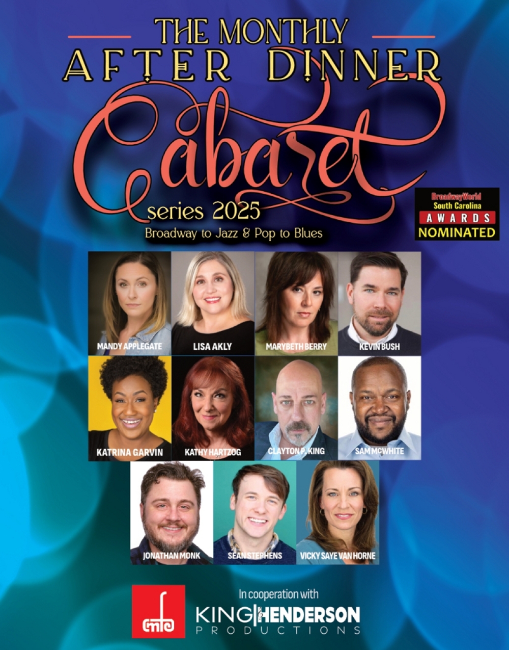 Monthly After Dinner Cabaret at Columbia Music Festival Association Artspace