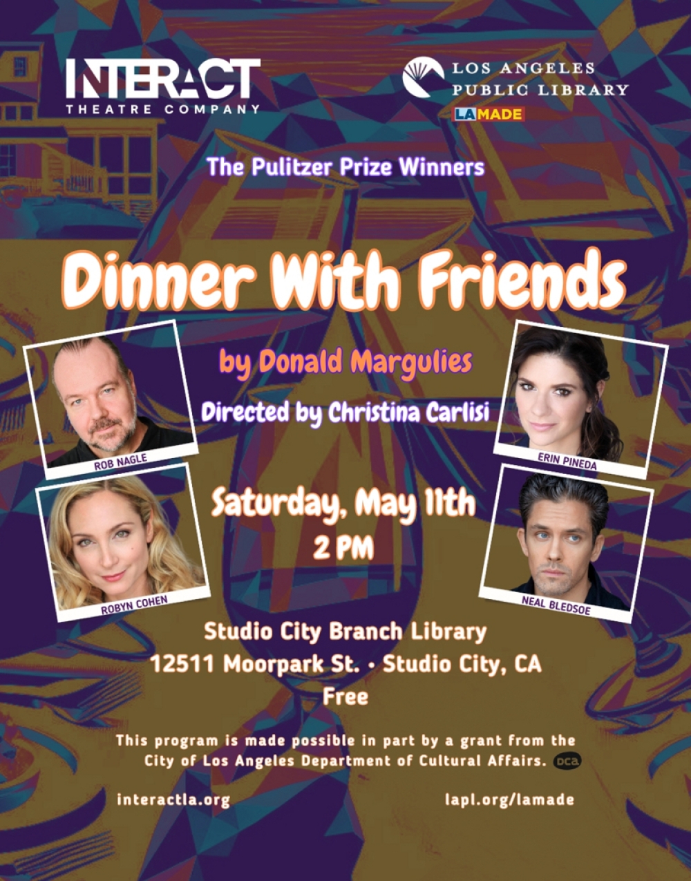 DINNER WITH FRIENDS by Donald Margulies at INTERACT THEATRE COMPANY