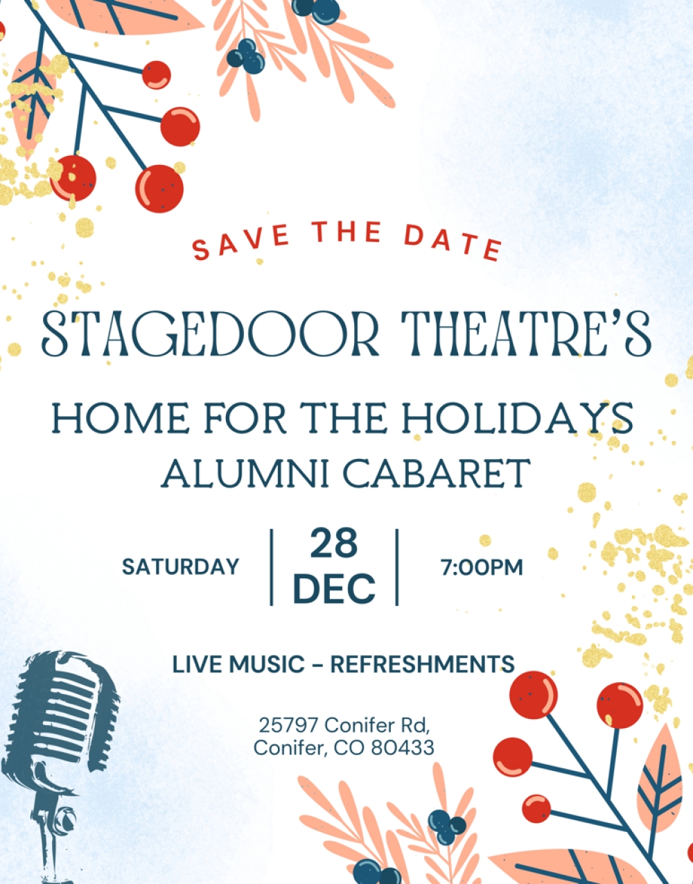 Home For The Holidays: Alumni Cabaret at StageDoor Theatre