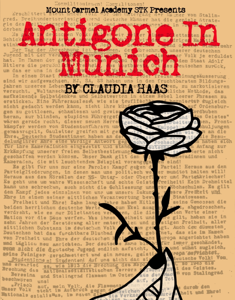 Antigone In Munich - Mount Carmel Academy STK Stage Mag