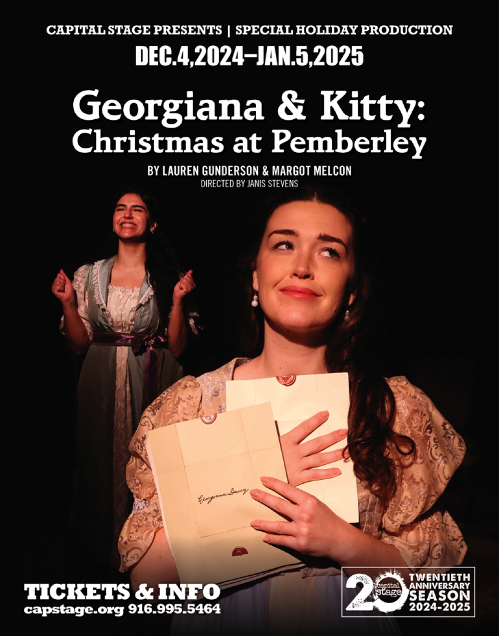 Georgiana and Kitty: Christmas at Pemberley - Capital Stage Stage Mag