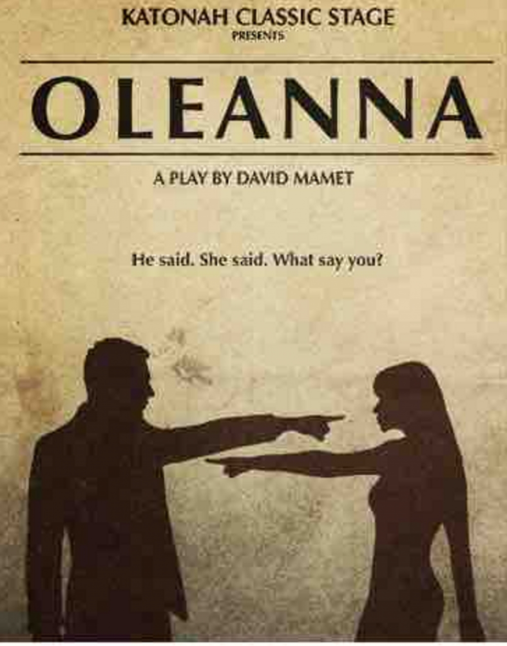 OLEANNA - Katonah Classic Stage Stage Mag