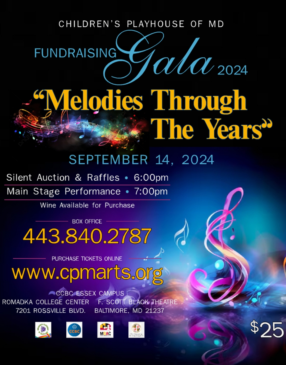 CPM 2024 Gala: Melodies Through the Years at Children's Playhouse of MD