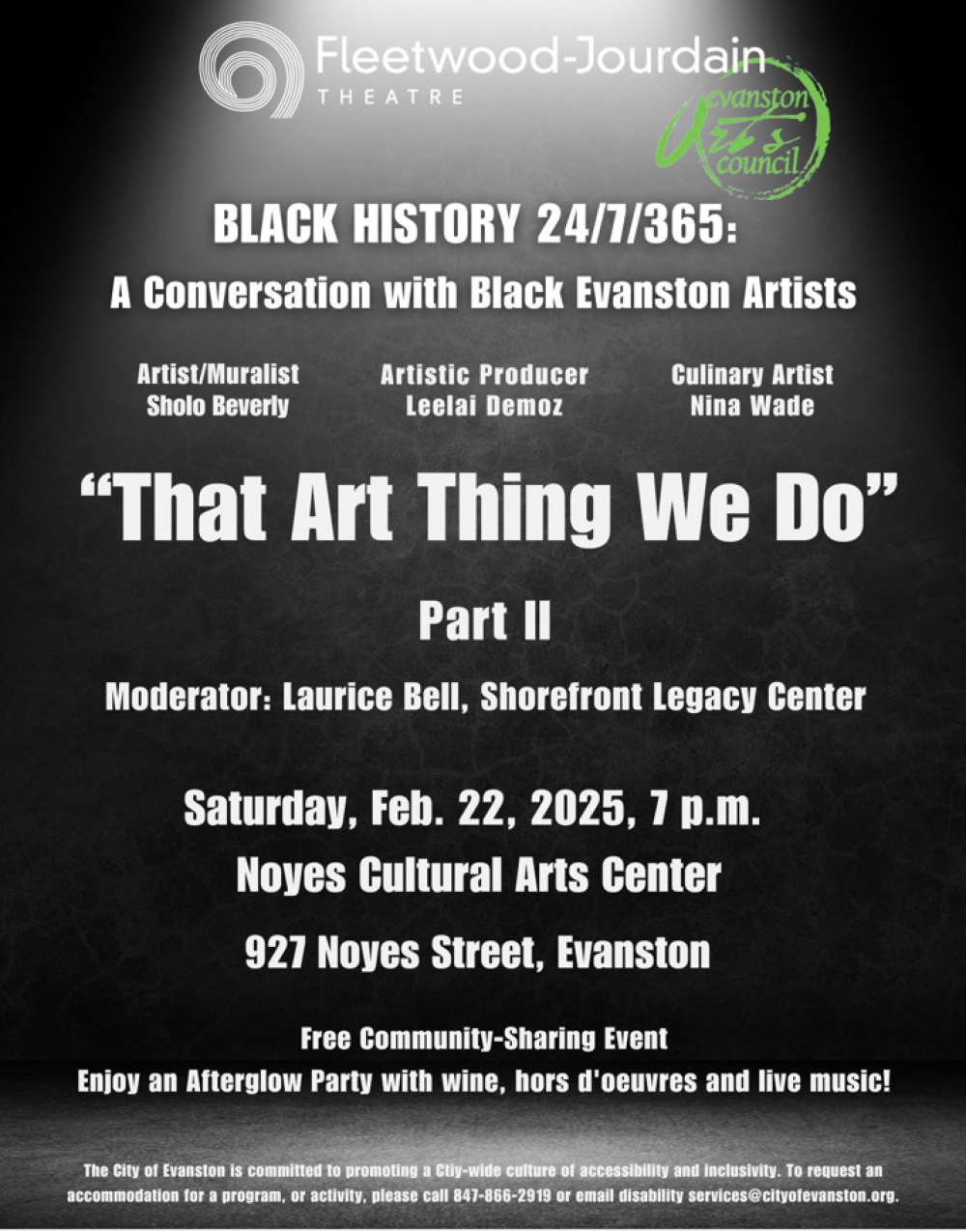 That Art Thing We Do, Part II at Fleetwood-Jourdain Theatre