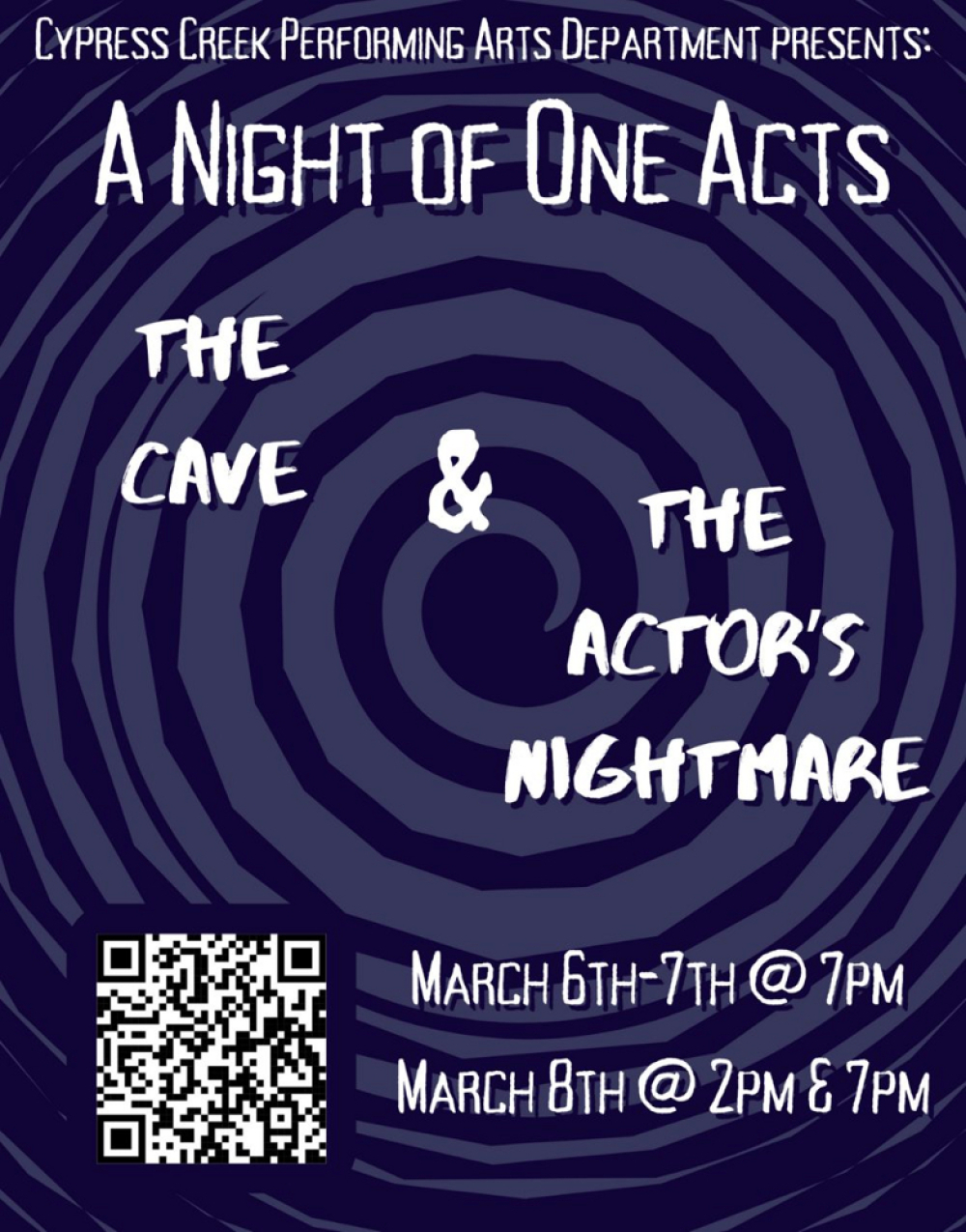 The Cave & The Actors Nightmare at Cypress Creek Performing Arts Center