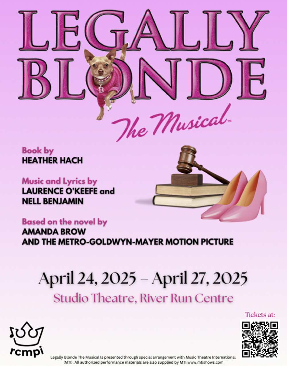 Legally Blonde The Musical at River Run Centre, Studio Theatre