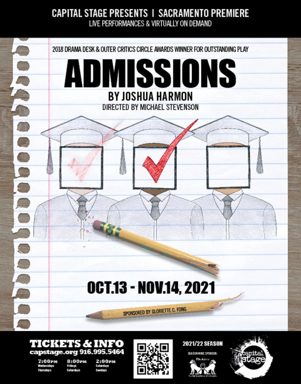 Admissions - Capital Stage Stage Mag