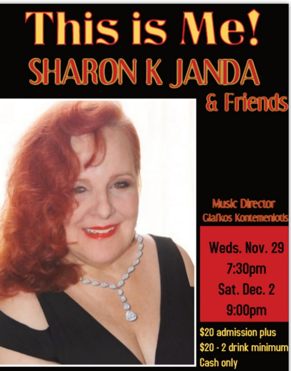 This is Me! Sharon K Janda & Friends - Don't Tell Mama Stage Mag