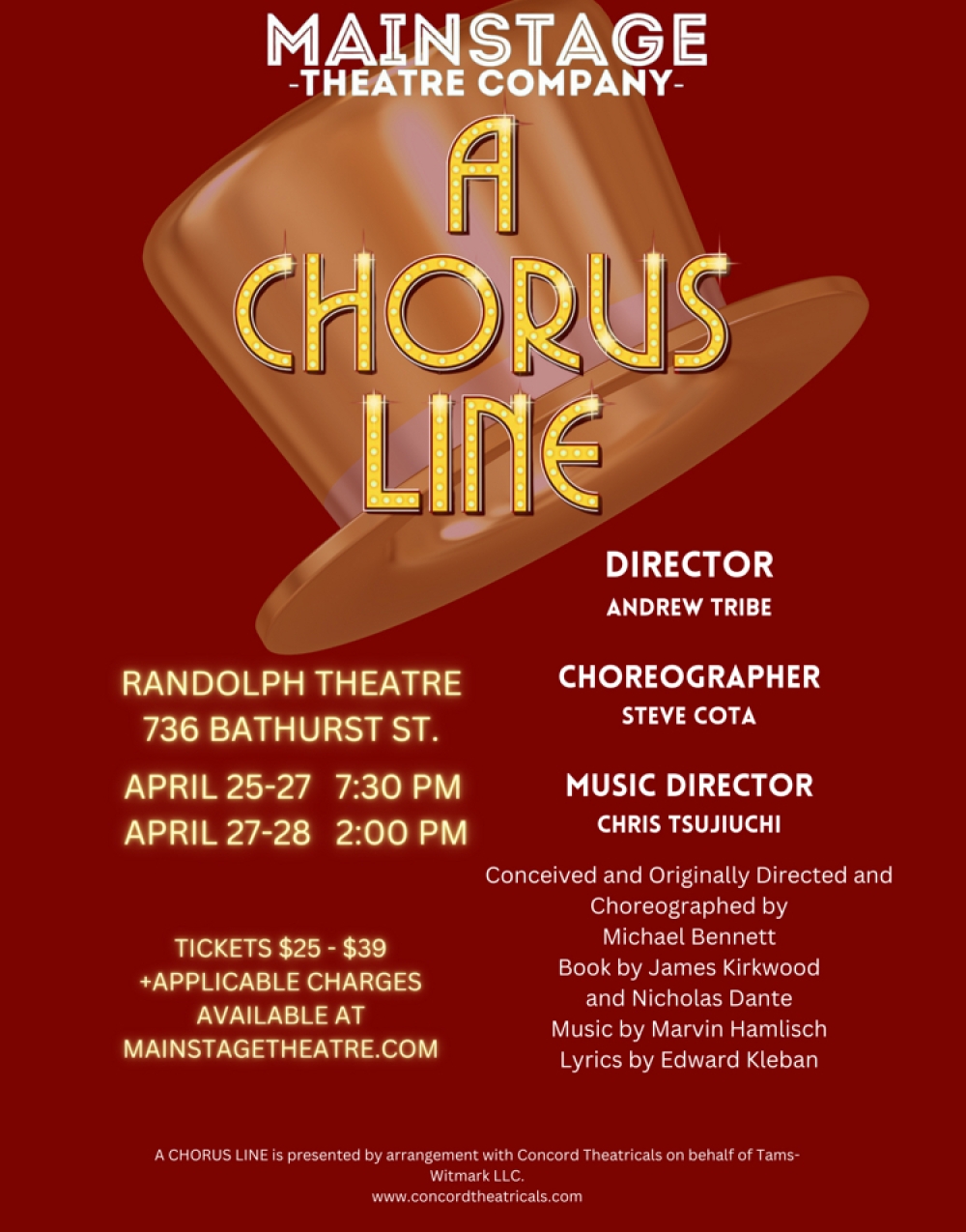 A Chorus Line at The Randolph Theatre