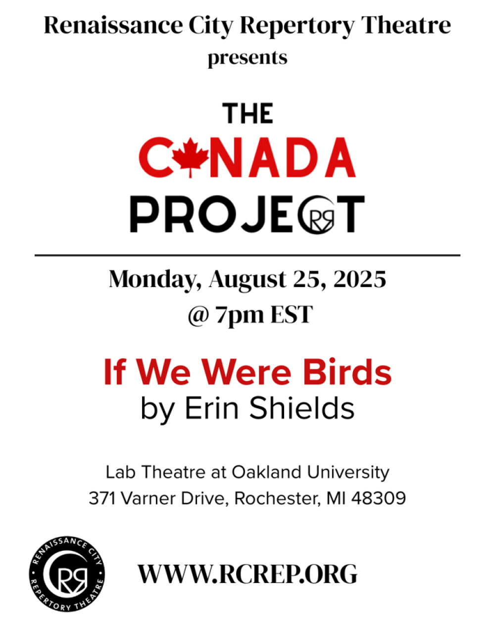 If We Were Birds by Erin Shields (Staged Reading) at Varner Lab Theatre at Oakland University