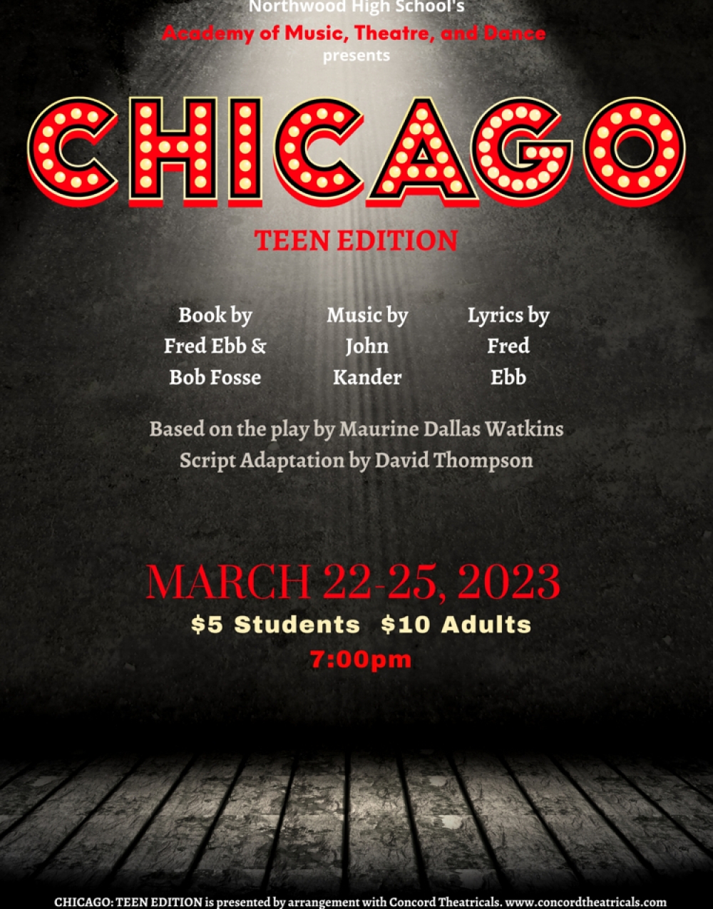 Chicago: Teen Edition - Northwood High School Stage Mag