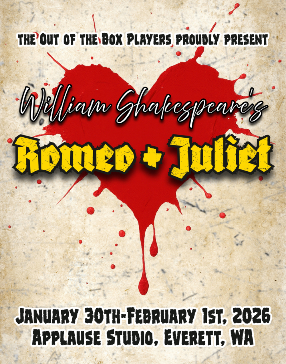 Romeo & Juliet at Applause Studio