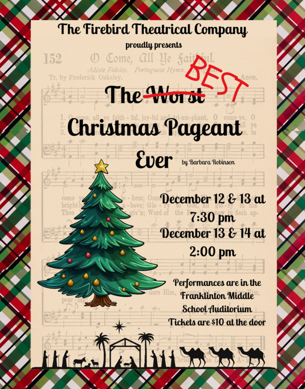 The Best Christmas Pageant Ever at Firebird Theatrical Company