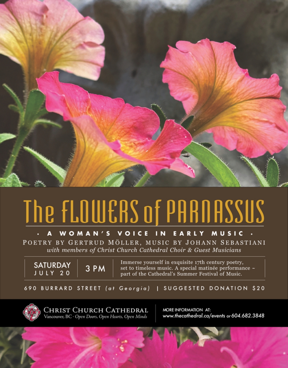 The Flowers of Parnassus: A Woman’s Voice in Early Music - Christ Church Cathedral Stage Mag