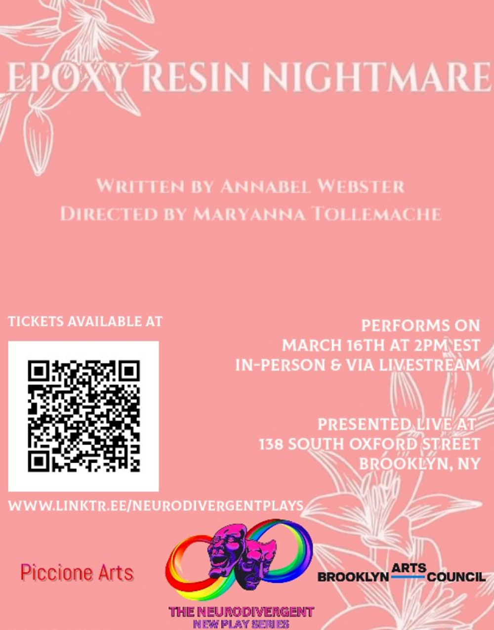 Epoxy Resin Nightmare at The Neurodivergent New Play Series