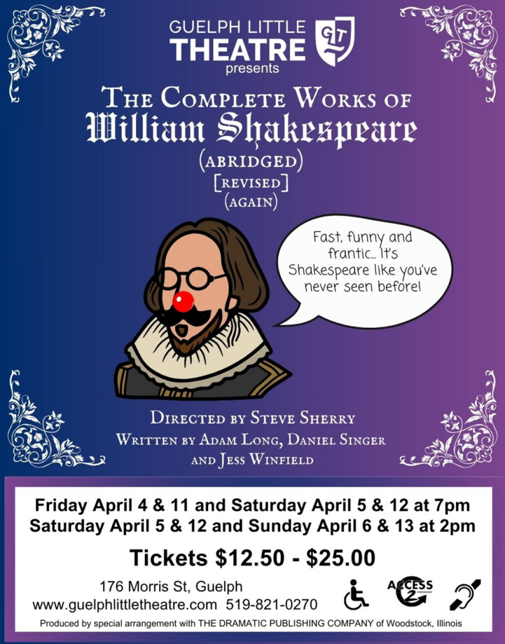 The Complete Works of William Shakespeare at The Guelph Little Theatre