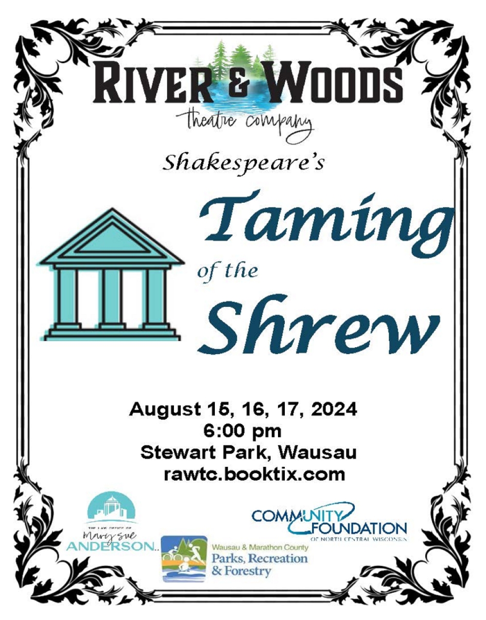 Taming of the Shrew - River & Woods Theatre Company Stage Mag