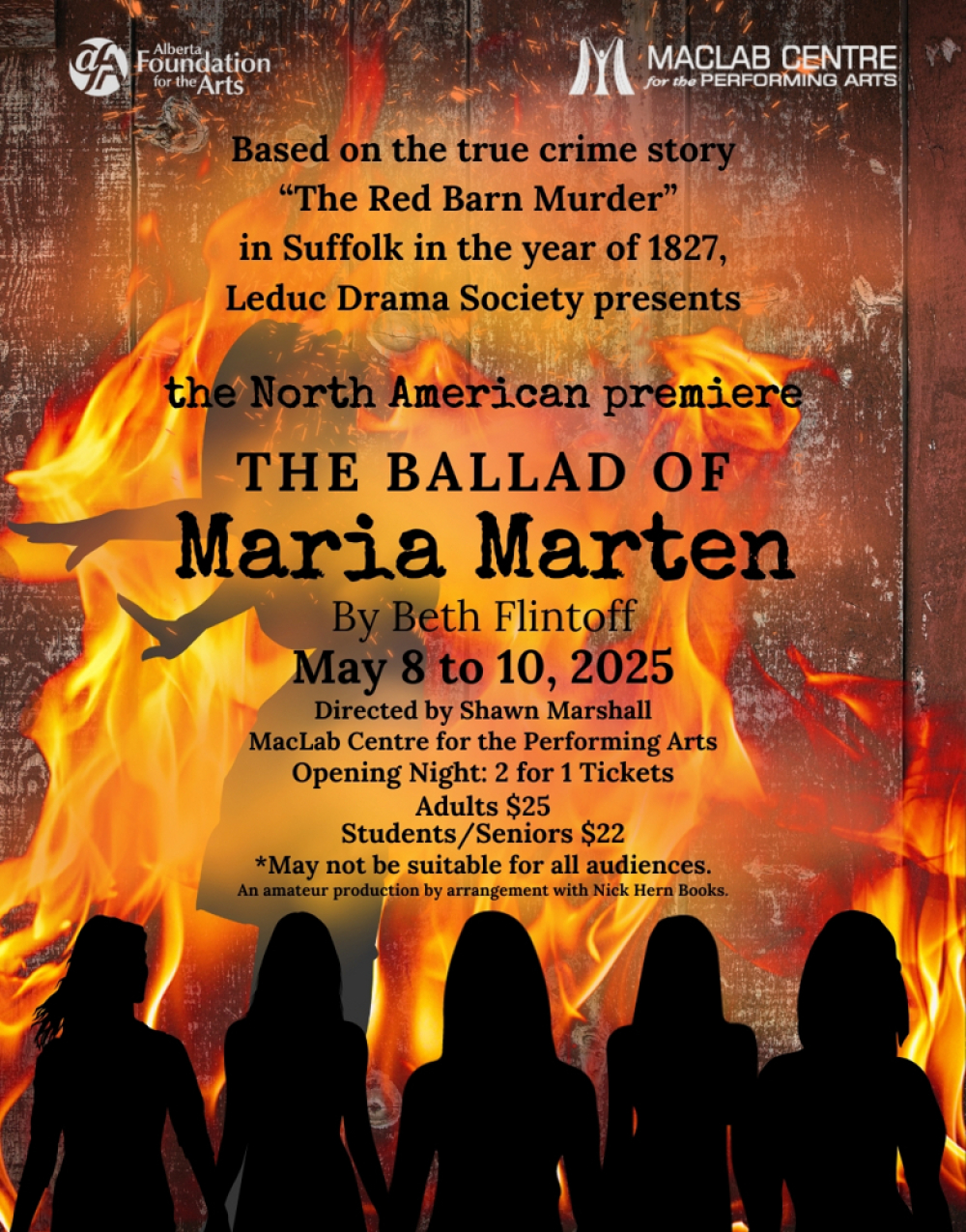 The Ballad of Maria Marten at The Maclab Centre for the Performing Arts