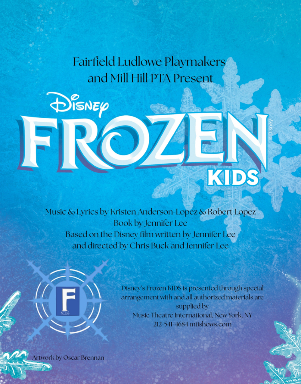 Disney's Frozen KIDS at Fairfield Ludlowe High School Auditorium