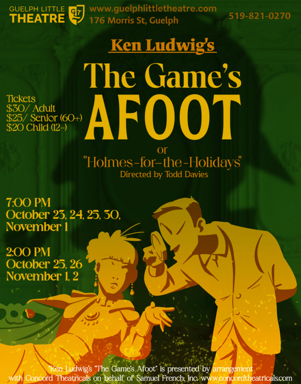 The Game's Afoot at The Guelph Little Theatre