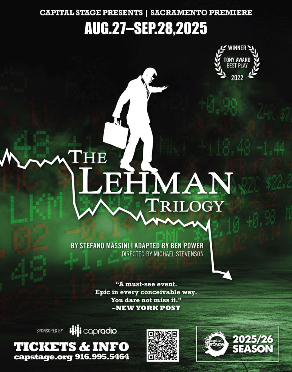 The Lehman Trilogy at Capital Stage