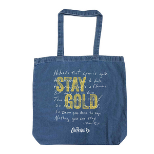 Buy a Outsiders Poem Denim Tote