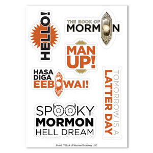 Buy a Book of Mormon the Musical Sticker Sheet