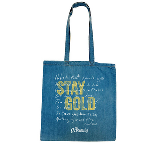 Buy a The Outsiders Poem Denim Tote