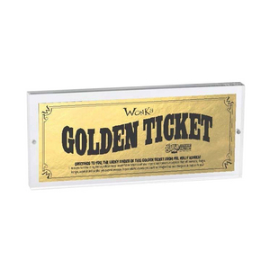 Charlie and the Chocolate Factory Tour Golden Ticket Holder