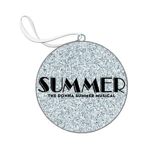 Summer Glitter Flat Ornament